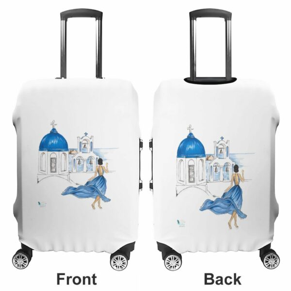 Stylish Luggage Covers - White Santorini - Image 3