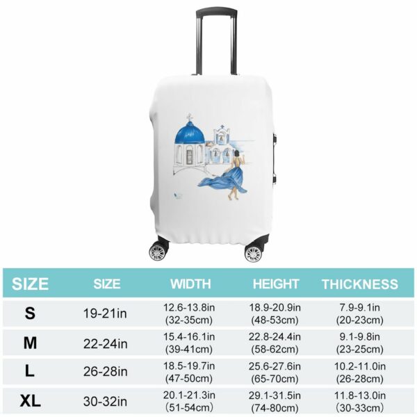 Stylish Luggage Covers - White Santorini - Image 2