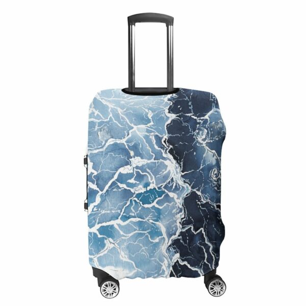 Secure and Stylish Luggage Covers - Ocean blue Watercolor Design - Limited Edition - Image 4